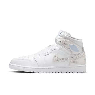 Nike Jordan Mens Air Jordan 1 Mid SE Shoes in White | IR2271-100