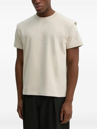 Heliot Emil short-sleeve T-shirt - men - Polyester/Cotton - S - Neutrals