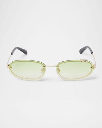 Off-white Miami Metal Oval Sunglasses