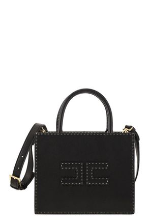 Elisabetta Franchi Small Tote With Contrast Stitching