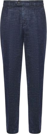 Eleventy pleat-detailed trousers - Blue
