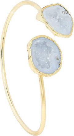 Saachi Agate CZ Cuff Bracelet