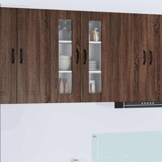vidaXL vidaXL Pensile cucina Rovere Marrone 60 x 31 x 80 cm Legno multistrato