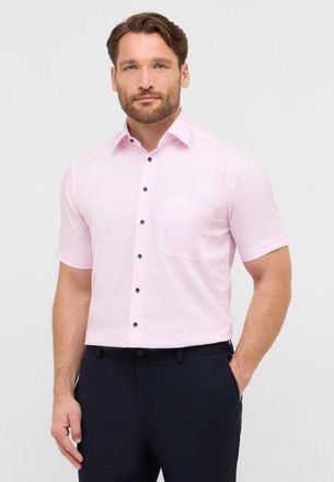 Eterna Kurzarmhemd ETERNA COMFORT FIT, Herren, Gr. 43, Normalgr&ouml;ssen, rosa, 100% cotton, normal, Hemden Kurzarmhemd, NON IRON (b&uuml;gelfrei)