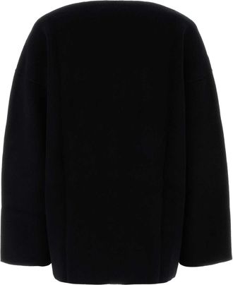 Jil Sander Womens Jumper Black Virgin Wool Cashmere