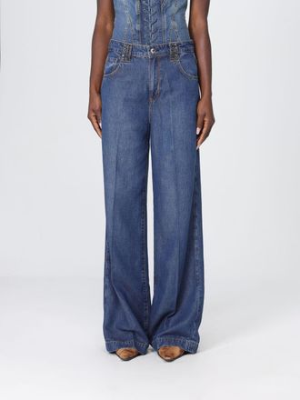 Liu Jo Jeans wide-leg in denim con strass