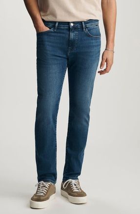 Mavi Jake Slim Fit Jeans in Mid Brushed Feather at Nordstrom, Size 35 X 32