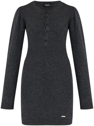 Dsquared2 fine-knit wool minidress - Grey