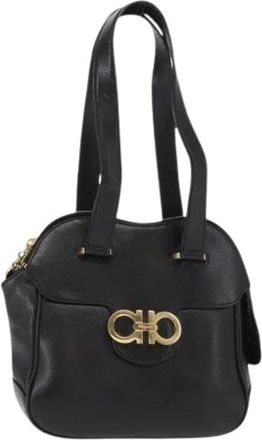 Ferragamo Pre-owned Handbags, female, Black, Size: ONE SIZE Pre-owned Handbag