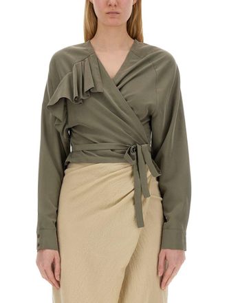 Alysi Top With Ruffles