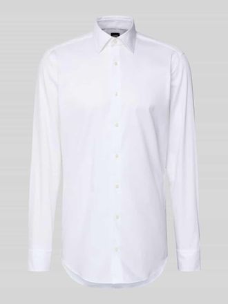 HUGO BOSS Regular Fit Freizeithemd mit extra langem Arm Modell H-JOE-K-C1-261 in Weiss, Gr&ouml;&szlig;e 39L