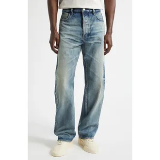Fear of God Selvedge Straight Leg Jeans in Vintage Indigo at Nordstrom, Size 32