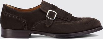 Doucal's Monk strap in pelle scamosciata con frange e cinturino regolabile