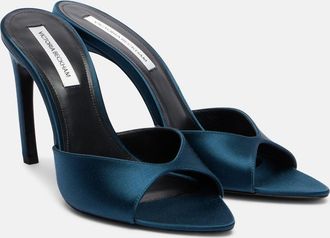 Victoria Beckham Harlow 100 satin mules