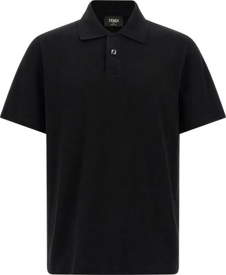 Fendi FF detail piqu&eacute; polo shirt - F0GME