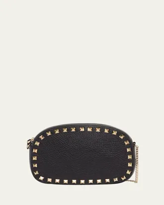 VALENTINO ロコフレトハイウエストAラインスカト 【関税込】 Valentino Garavani V LOGO ベルト - Nero & Multicolor | FWRD