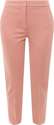 Max Mara Cropped Broeken - Dames - Slim Fit Broeken - Roze - L - Broeken