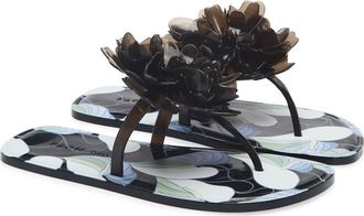 Farm Rio Flower Jelly Flip Flop in Est Lovely Atrhurium Pb at Nordstrom, Size 10