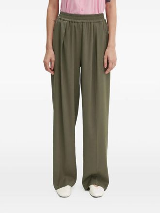Sams&oslash;e & Sams&oslash;e Julia elasticated pleated trousers - Groen