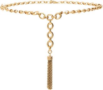 Chlo&eacute; Pompoms Tassle Gold-tone Brass Belt - One Size