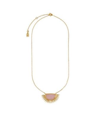 Ottoman Hands Sunrise Rose Quartz Pendant Necklace in Gold at Nordstrom