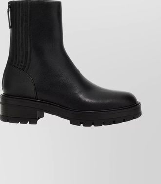 Aquazzura ankle boots with chunky heel and round toe