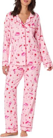 Bedhead Pajamas Print Stretch Organic Cotton Pajamas in Giddy Up Galentine at Nordstrom, Size X-Small