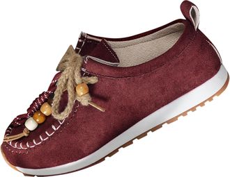 Generic Wine Ladies Bohemian Wedge Heels with Chunky Sole for Autumn and Winter Weather Comfortable and Functional with Rope Details