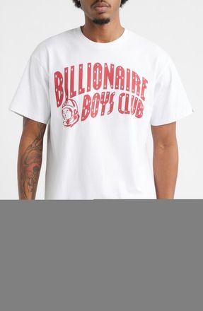 Billionaire Boys Club Curve Logo Short Sleeve Graphic T-Shirt in White at Nordstrom, Size Xx-Large
