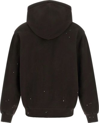 Carhartt Work in Progress Mens Hooded Painter Jacket Tobacco Destroy Wash Wash-Splatter Cotton Sweatshirts Wash/splatter Sweater