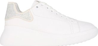H&ouml;gl Witte leren platform sneakers te koop - Dames - Sneakers - Wit - 41 1/2 EU - Schoenen