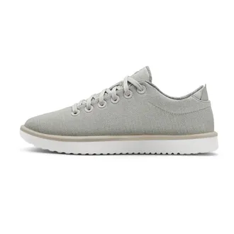 Allbirds Womens Allbirds Wool Piper Woven Sneakers Pewter Gray Lace Up Shoes ZAP1261