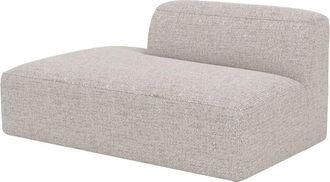 Rendez-Vous D&eacute;co Div&aacute;n con respaldo a la derecha para sof&aacute; modular en tela beige