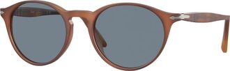 Persol Stijlvolle zonnebril in zwart - Heren - Zonnebrillen - Bruin - 50 MM - Accessoires
