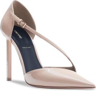 Tom Ford Stiletto Asymmetric Strap Pump in Beige at Nordstrom, Size 10.5Us