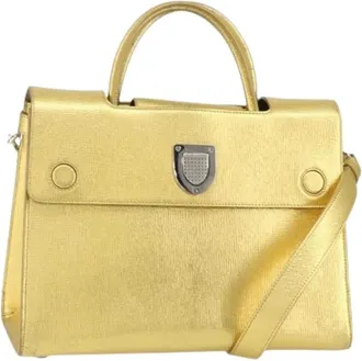 Dior Pre-owned Handbags, female, Yellow, Size: ONE SIZE Pre-owned Vintage Hand Bag