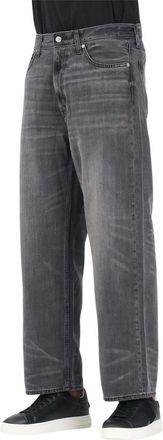 Calvin Klein Jeans Jeans, Heren, Zwart, W36, Denim, Zwarte Denim Baggy Jeans