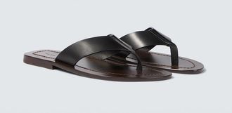The Row Dan leather thong sandals