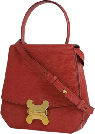 Celine Pre-owned Handbags, female, Red, Size: ONE SIZE Pre-owned Vintage Handbag