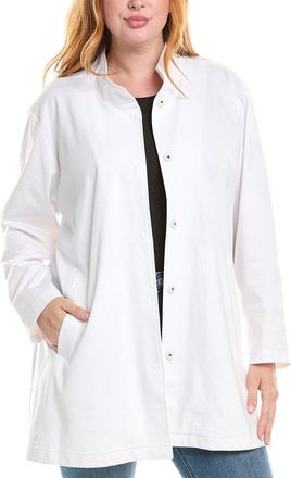 Eileen Fisher Plus Stand Collar Jacket