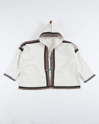Fortela Cotton Poncho in White at Nordstrom, Size One Size Eu