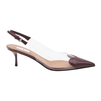 Alaia Heart Design Red Heel Sandals - female - Ala&iuml;a - Pumps - Red - 4 1/2 UK - Shoes