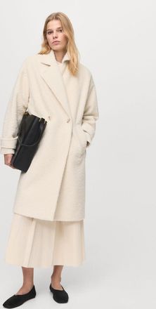 Mango Cappotto bouclé revers grezzo - Donna - XS - MANGO