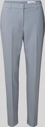 Comma Slim Fit Anzughose mit Bügelfalten in Rauchblau, Größe 34