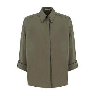 Brunello Cucinelli Donna, Camicette, Verde, S, new
