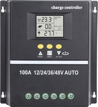 OEM Controlador De Carga Solar Mppt, Puerto Usb Dual, Pantalla Lcd Retroiluminada, Regulador De Panel Solar Adaptativo De 12v 24v 36v 48v