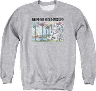 Gildan Where The Wild Things Are Cover Art Adult Crewneck Sweatshirt