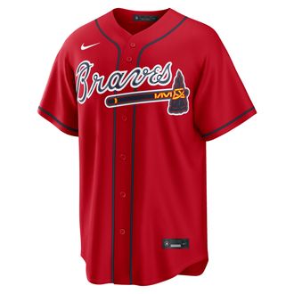 Nike Ronald Acu&ntilde;a Jr. Atlanta Braves Nike Mens MLB Replica Jersey in Red | RP260IM2AW9-TG1