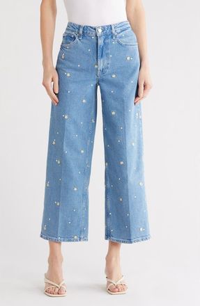 Rails Getty Crop Straight Leg Jeans in Indigo Floral at Nordstrom Rack, Size 27