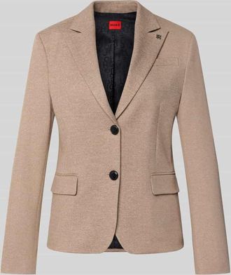 HUGO BOSS Regular Fit Blazer mit Viskose-Anteil Modell ANORIA in Sand, Größe 36